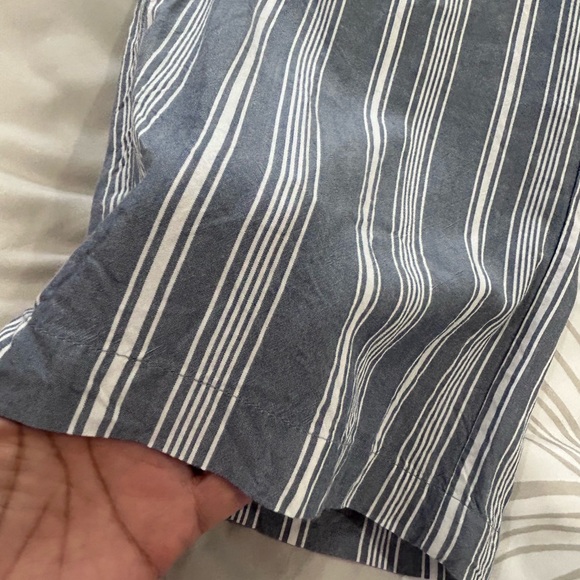 💥PRICE⬇️ 
ABERCROMBIE & FITCH • Blue & White Stripe Wide leg Pants • sz Small - Picture 7 of 11